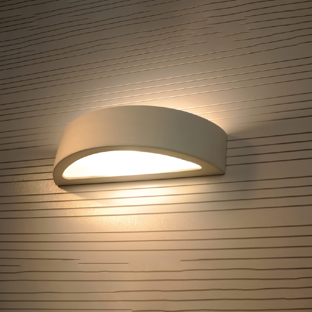 Wandlamp Atena Sollux Wit LxBxH 50x20x20 Keramiek, Glas Nnb