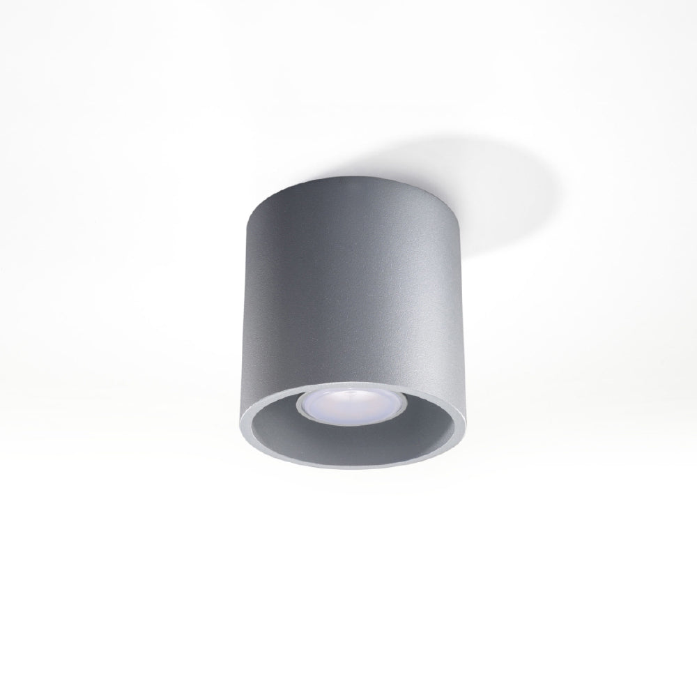 Plafondlamp Orbis Sollux Grijs LxBxH 13x13x13 Aluminium Nnb