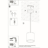 Hanglamp Orbis Sollux Grijs LxBxH 13x13x13 Aluminium Nnb