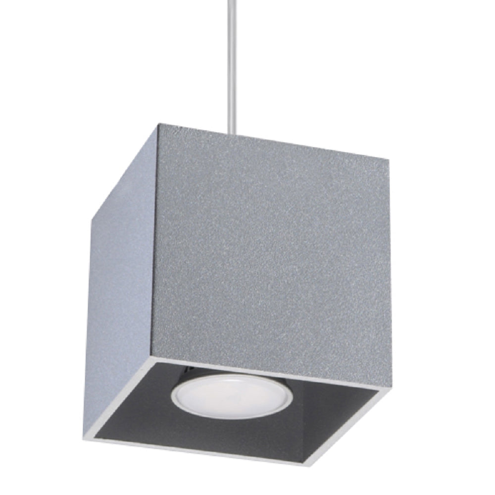 Hanglamp Quad Sollux Grijs LxBxH 13x13x13 Aluminium Nnb