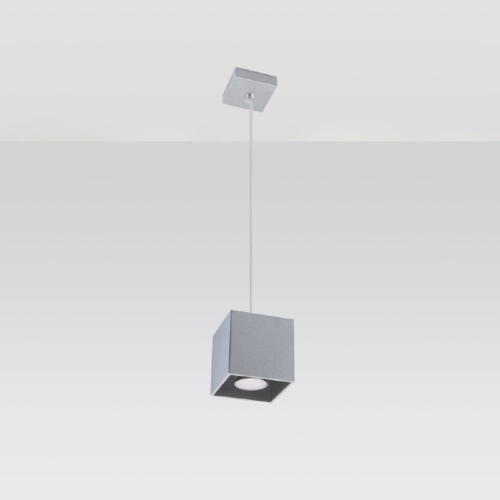 Hanglamp Quad Sollux Grijs LxBxH 13x13x13 Aluminium Nnb