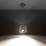 Hanglamp Quad Sollux Grijs LxBxH 13x13x13 Aluminium Nnb