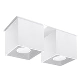 Plafondlamp Quad Sollux Wit LxBxH 14x14x31 Aluminium Nnb