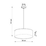 Hanglamp Arena Sollux Zwart LxBxH 37x37x19 PVC Nnb