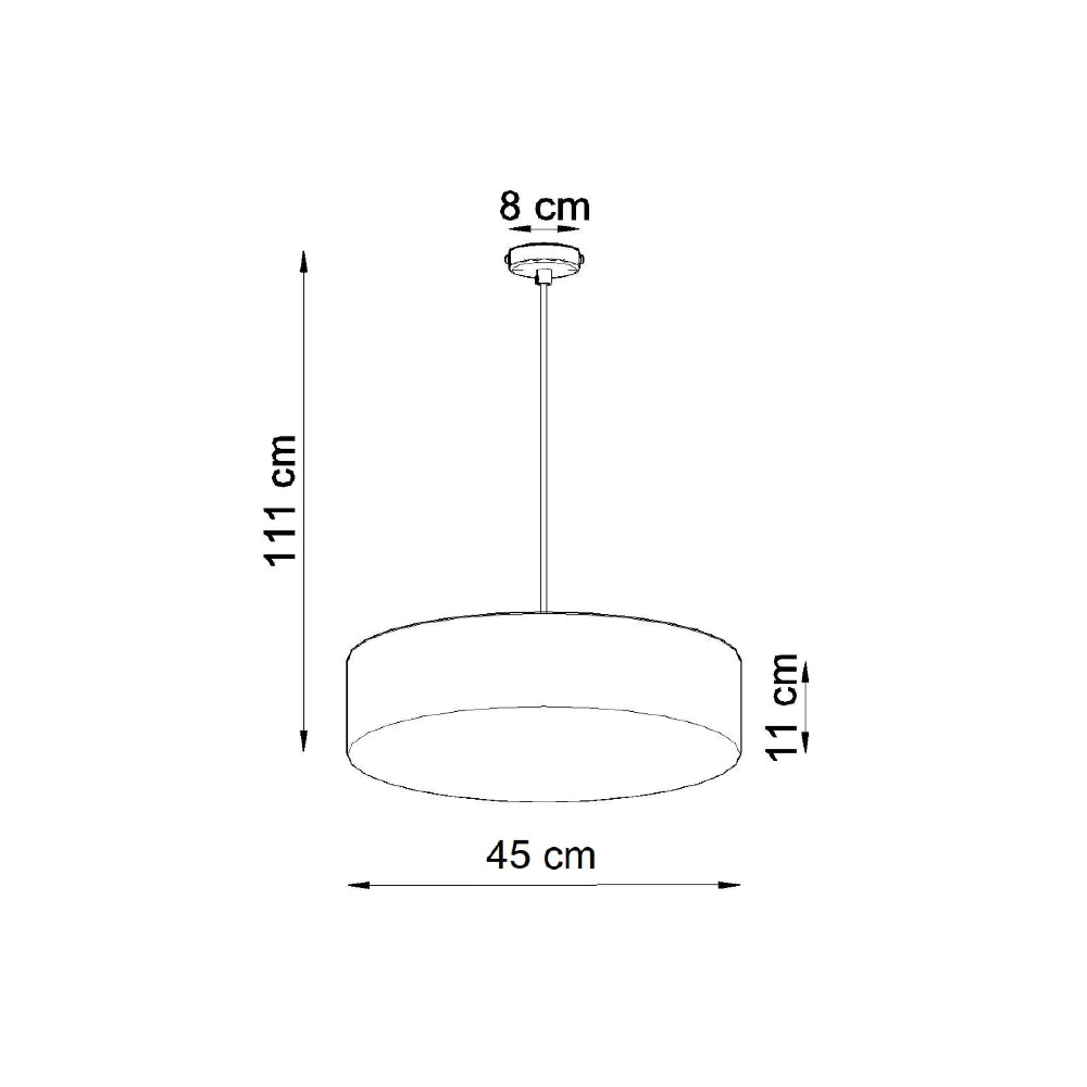 Hanglamp Arena Sollux Grijs LxBxH 47x47x19 PVC Nnb