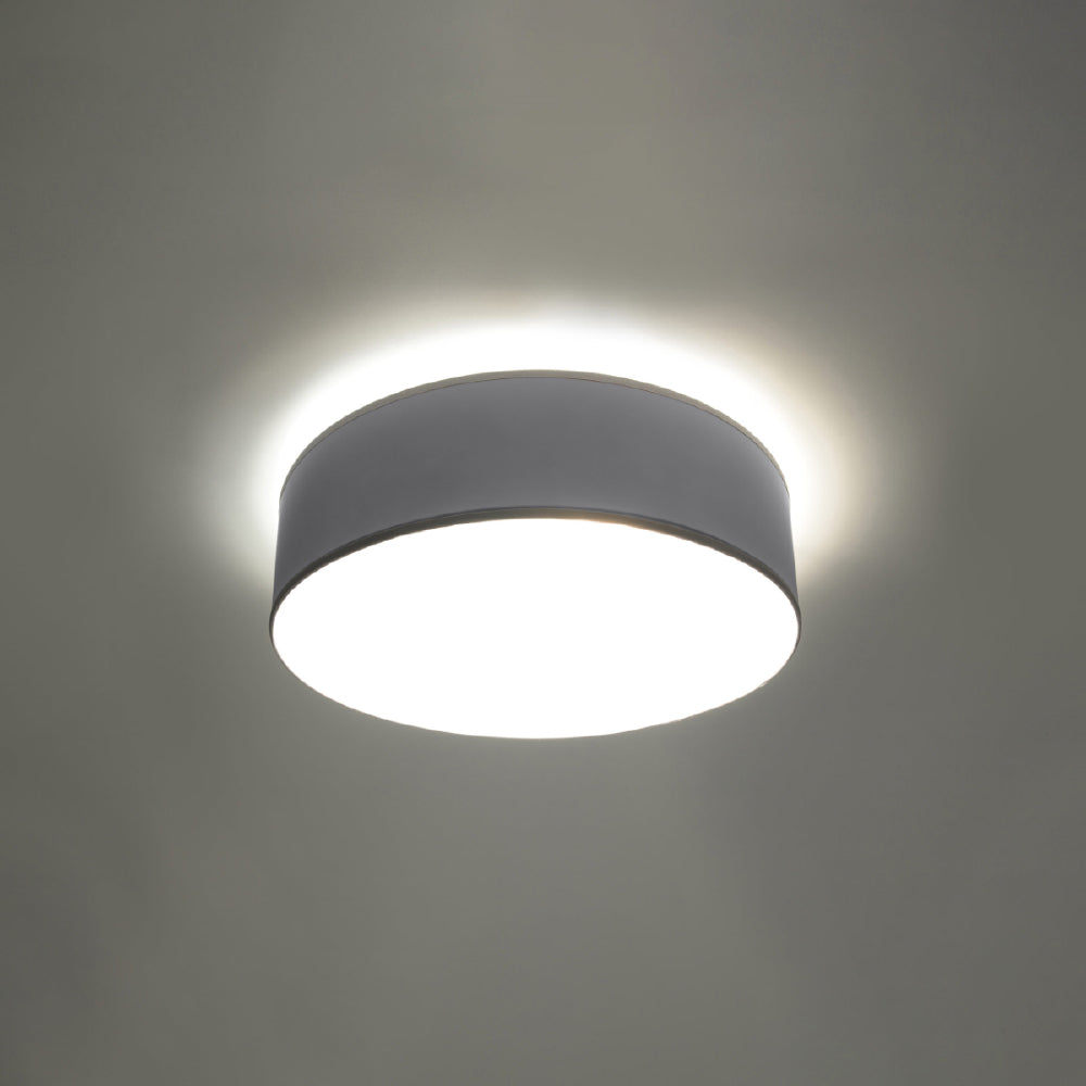 Plafondlamp Arena Sollux Grijs LxBxH 37x37x19 PVC Nnb