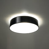 Plafondlamp Arena Sollux Zwart LxBxH 47x47x19 PVC Nnb