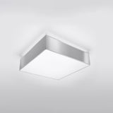 Plafondlamp Horus Sollux Grijs LxBxH 37x37x19 PVC Nnb