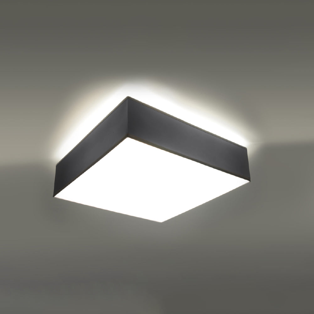 Plafondlamp Horus Sollux Grijs LxBxH 37x37x19 PVC Nnb