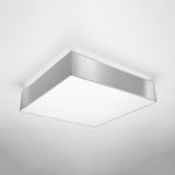 Plafondlamp Horus Sollux Grijs LxBxH 47x47x19 PVC Nnb