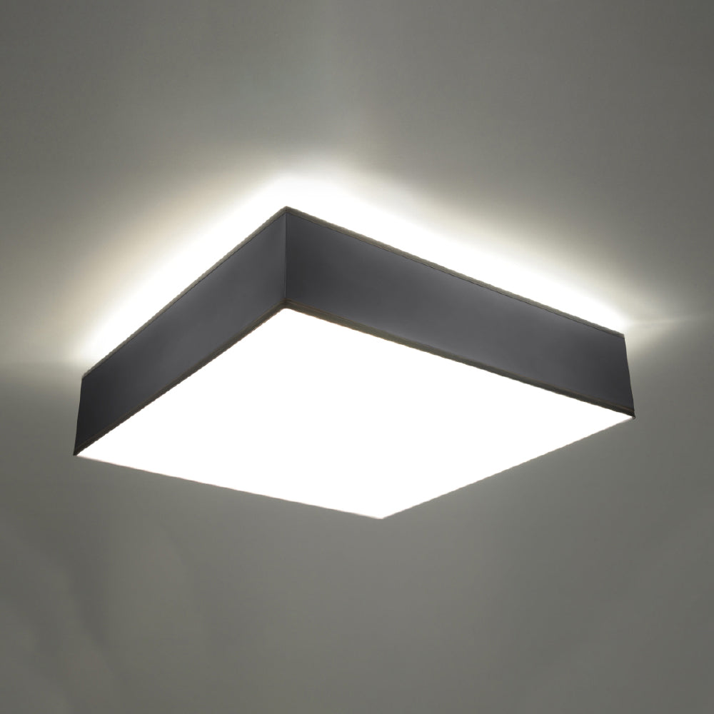 Plafondlamp Horus Sollux Grijs LxBxH 47x47x19 PVC Nnb