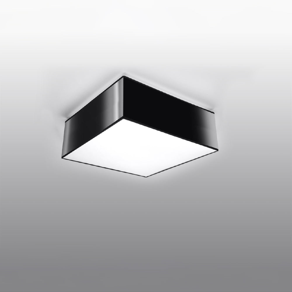 Plafondlamp Horus Sollux Zwart LxBxH 26x26x15 PVC Nnb