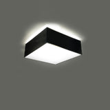 Plafondlamp Horus Sollux Zwart LxBxH 26x26x15 PVC Nnb