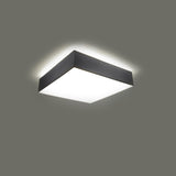 Plafondlamp Horus Sollux Grijs LxBxH 26x26x15 PVC Nnb