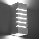 Wandlamp Samir Sollux Wit LxBxH 14x14x31 Keramiek, Glas Nnb