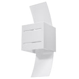 Wandlamp Loreto Sollux Wit LxBxH 25x25x20 Aluminium, Glas Nnb