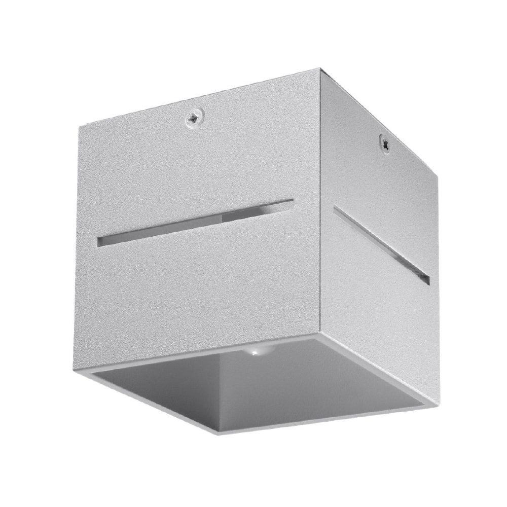 Plafondlamp Lobo Sollux Grijs LxBxH 13x13x13 Aluminium Nnb