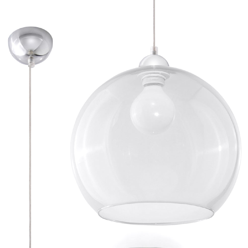 Hanglamp Ball Sollux Transparant LxBxH 33x33x33 Metaal Nnb