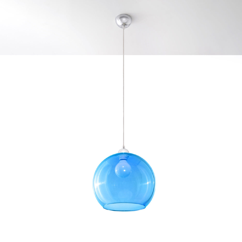 Hanglamp Ball Sollux blauw LxBxH 33x33x33 Metaal Nnb