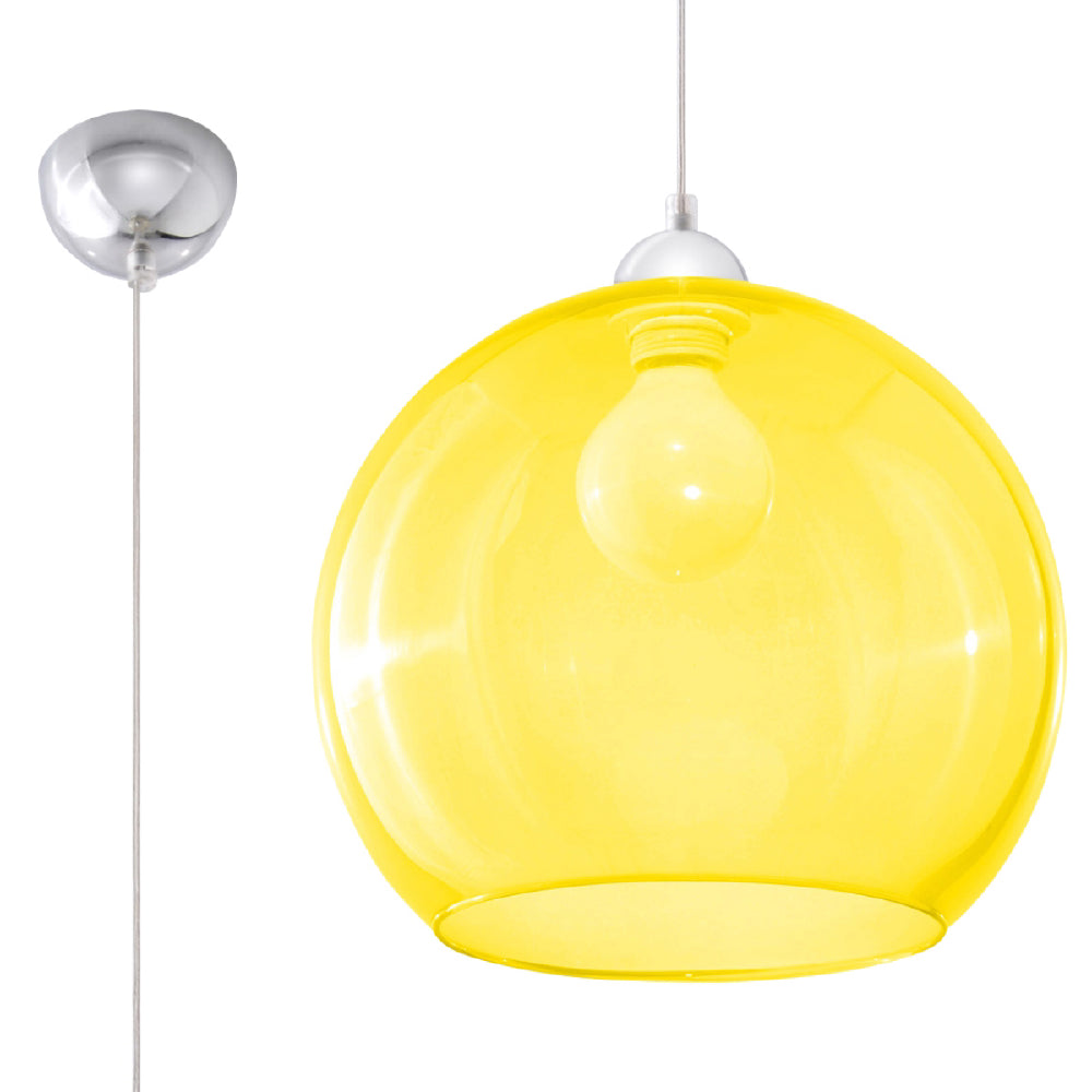 Hanglamp Ball Sollux Geel LxBxH 33x33x33 Metaal Nnb