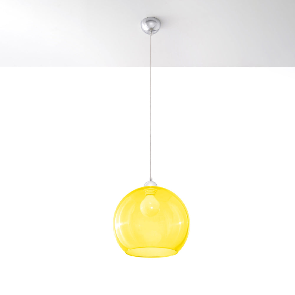 Hanglamp Ball Sollux Geel LxBxH 33x33x33 Metaal Nnb