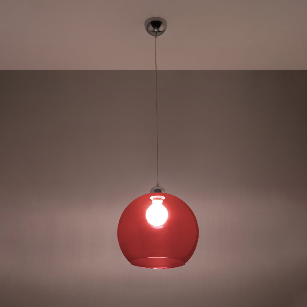 Hanglamp Ball Sollux rood LxBxH 33x33x33 Metaal Nnb