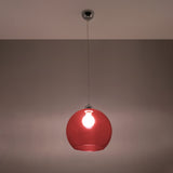 Hanglamp Ball Sollux rood LxBxH 33x33x33 Metaal Nnb