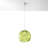 Hanglamp Ball Sollux Groen LxBxH 33x33x33 Metaal Nnb