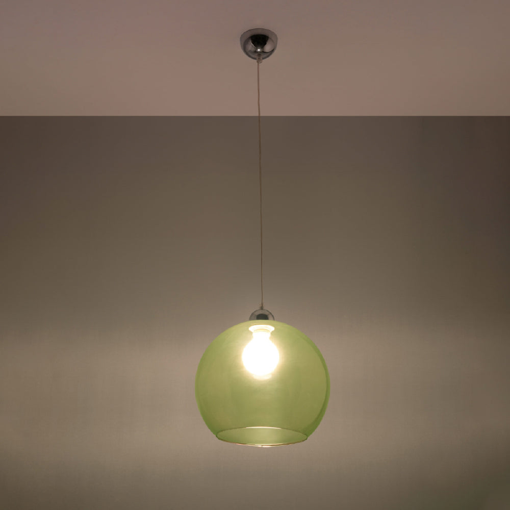 Hanglamp Ball Sollux Groen LxBxH 33x33x33 Metaal Nnb