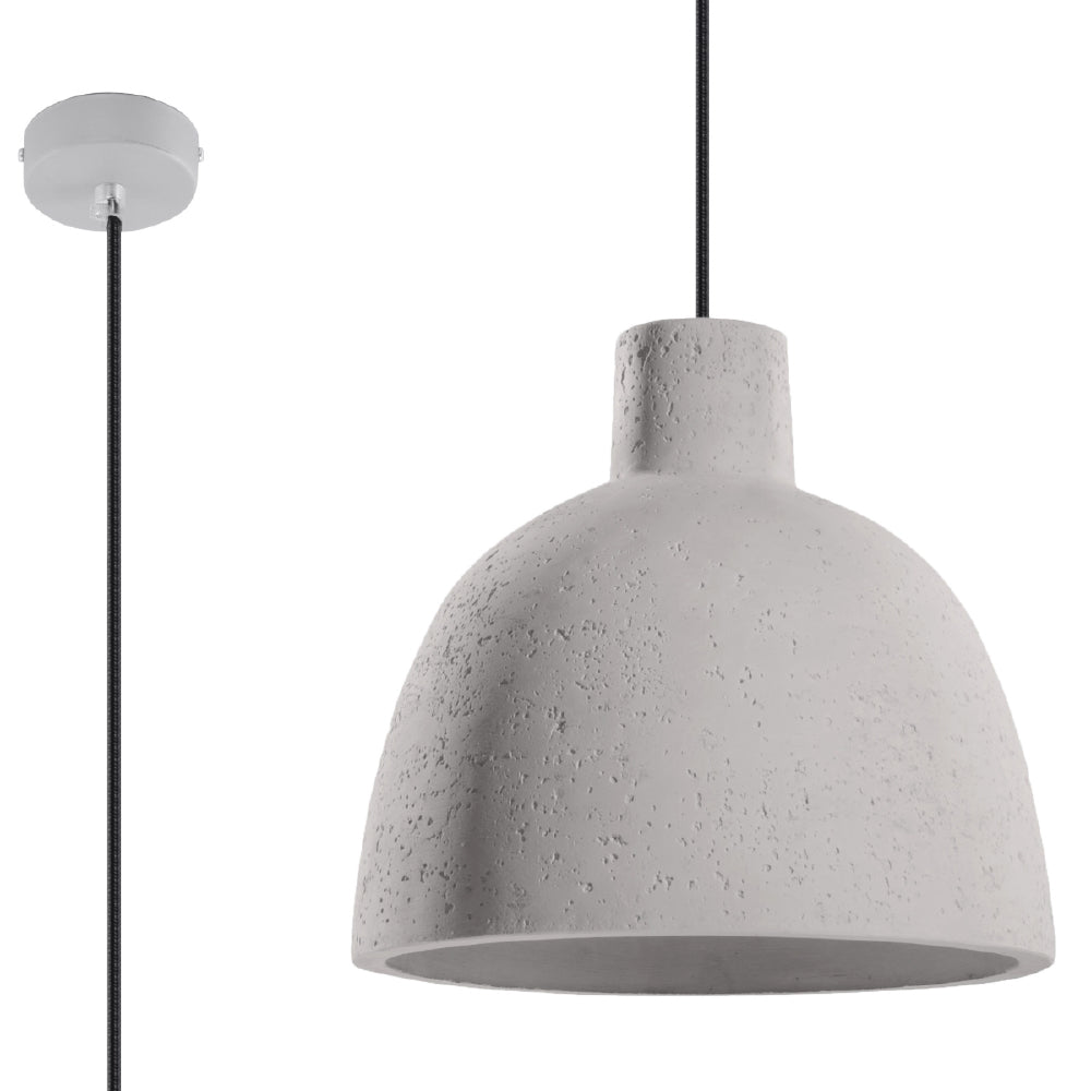 Hanglamp Damaso Sollux Grijs LxBxH 33x33x33 Beton Nnb