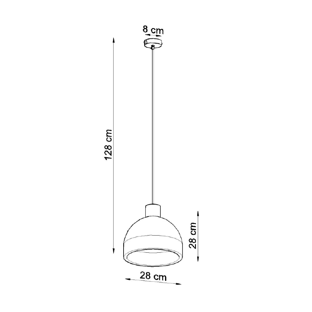 Hanglamp Damaso Sollux Grijs LxBxH 33x33x33 Beton Nnb