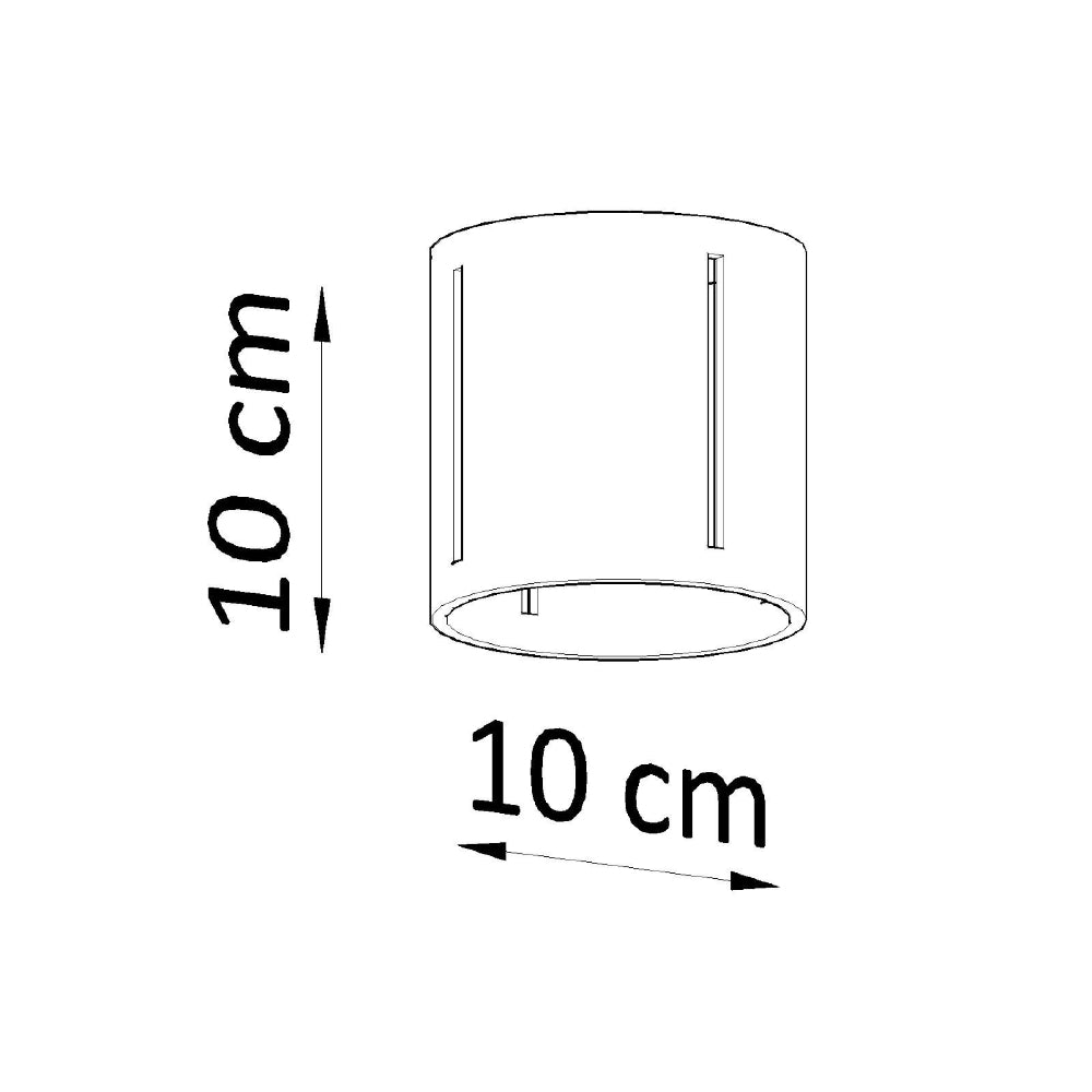 Plafondlamp Inez Sollux Wit LxBxH 13x13x13 Aluminium Nnb