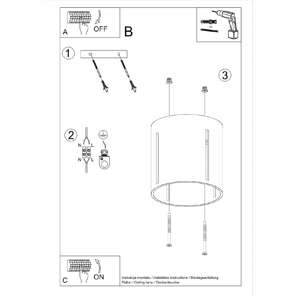 Plafondlamp Inez Sollux Wit LxBxH 13x13x13 Aluminium Nnb