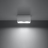 Plafondlamp Quad Sollux Wit LxBxH 31x14x14 Aluminium Nnb