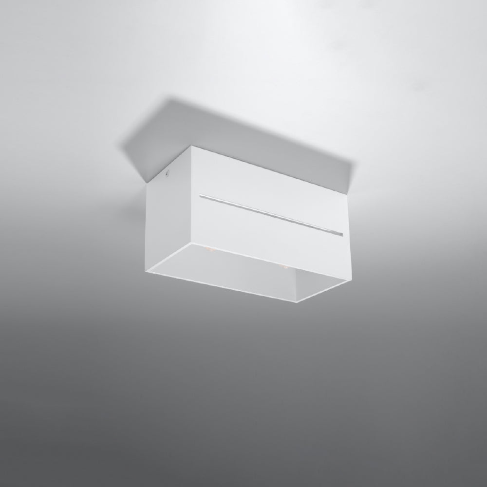 Plafondlamp Lobo Sollux Wit LxBxH 31x14x14 Aluminium Nnb