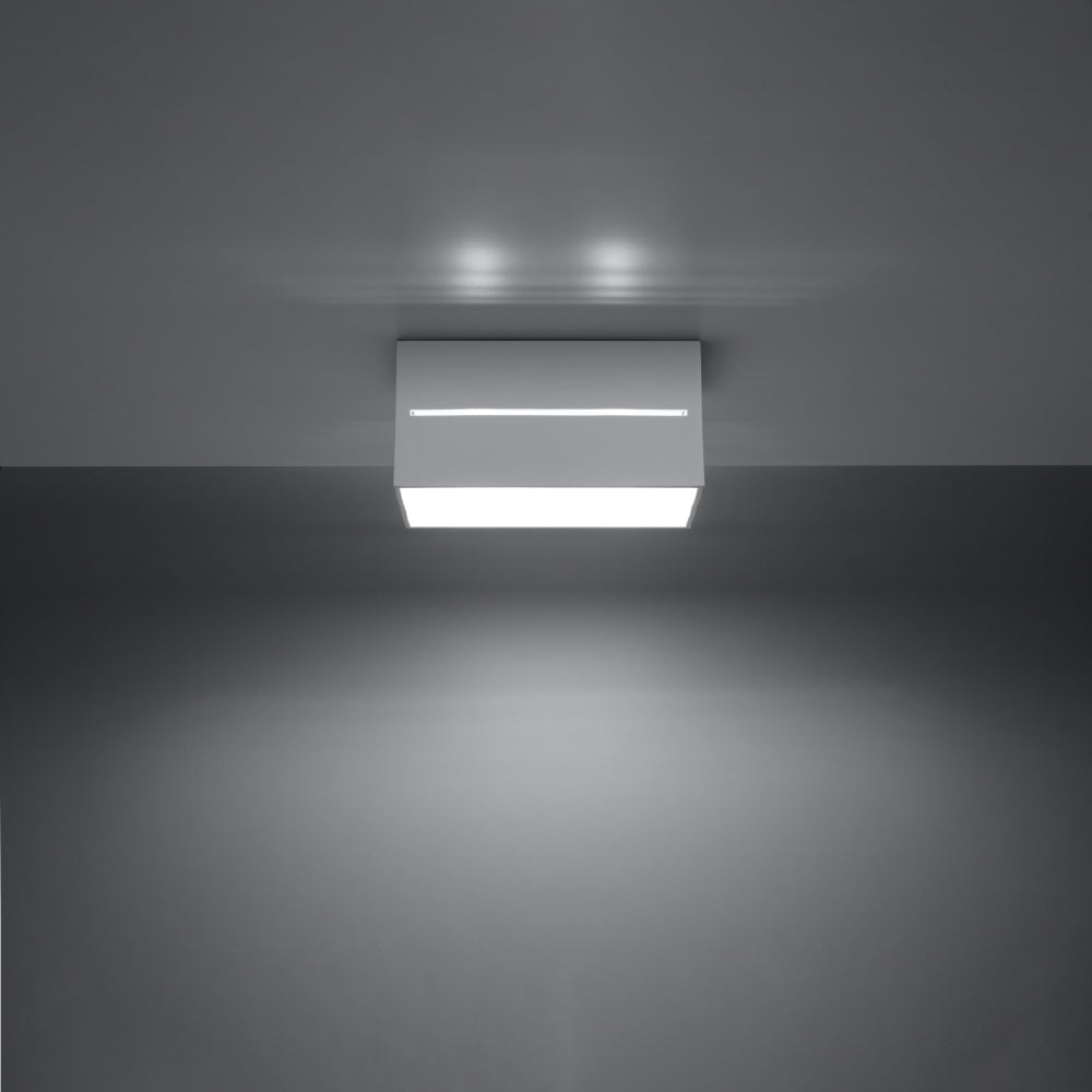 Plafondlamp Lobo Sollux Wit LxBxH 31x14x14 Aluminium Nnb