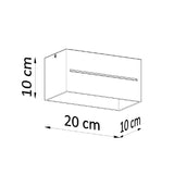 Plafondlamp Lobo Sollux Wit LxBxH 31x14x14 Aluminium Nnb