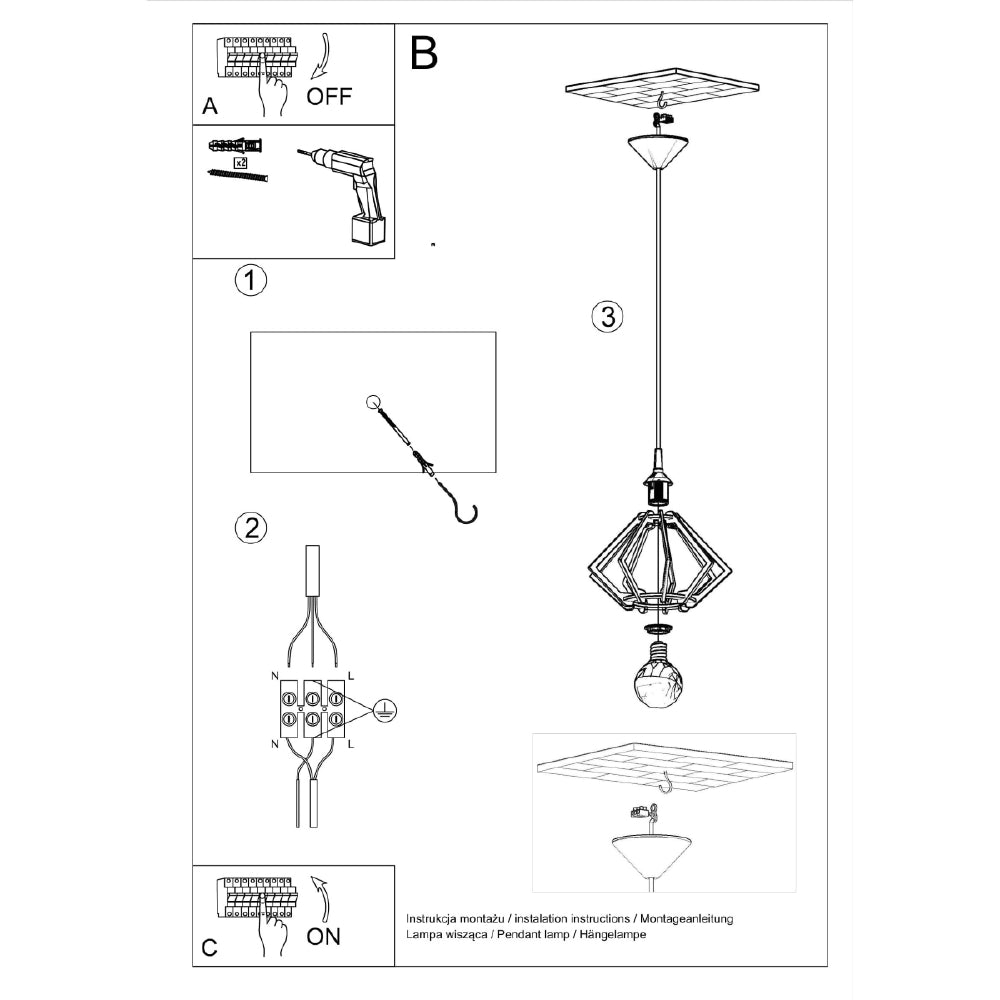 Hanglamp Pompelmo Sollux Naturel Hout Nnb