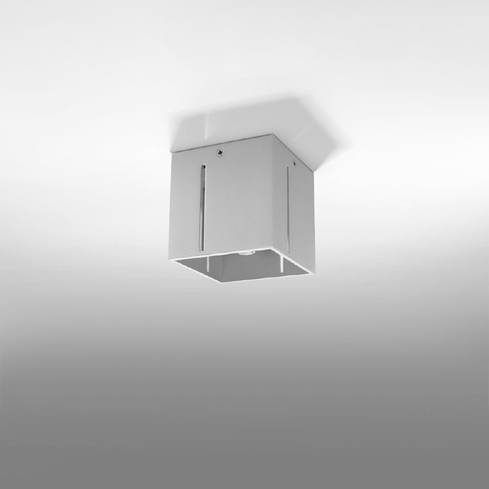 Plafondlamp Pixar Sollux Grijs LxBxH 13x13x13 Aluminium Nnb