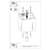 Plafondlamp Pixar Sollux Grijs LxBxH 13x13x13 Aluminium Nnb