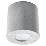 Plafondlamp Orbis Sollux Grijs LxBxH 13x13x13 Beton Nnb