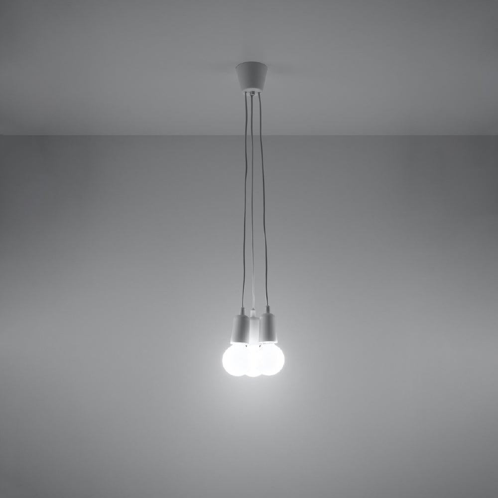 Hanglamp Diego Sollux Wit LxBxH 13x13x13 PVC Nnb