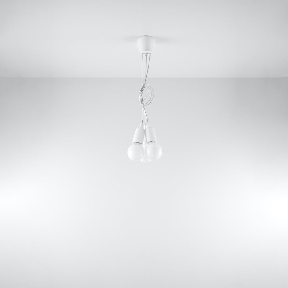 Hanglamp Diego Sollux Wit LxBxH 13x13x13 PVC Nnb