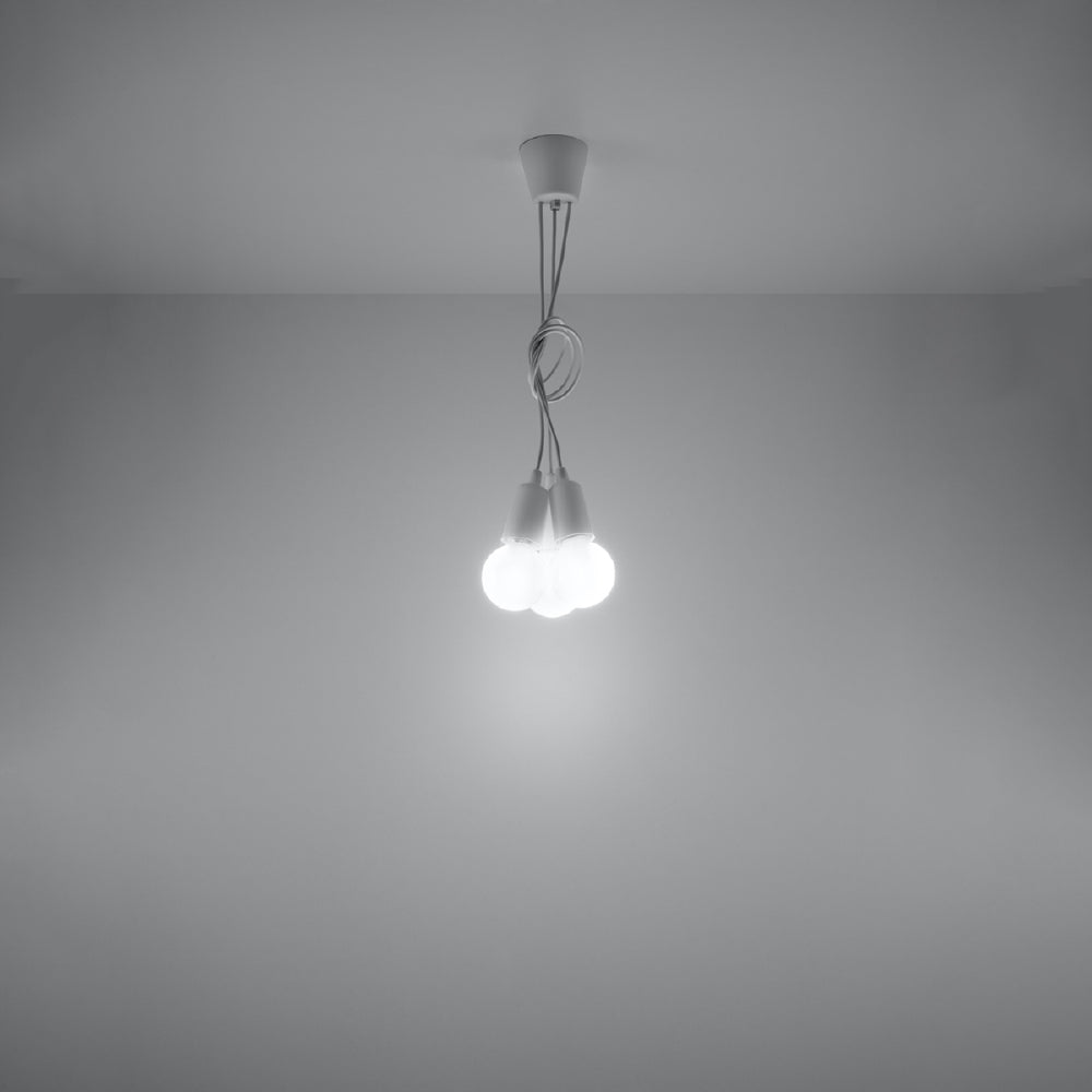 Hanglamp Diego Sollux Wit LxBxH 13x13x13 PVC Nnb