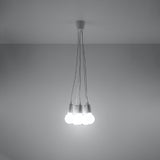 Hanglamp Diego Sollux Wit LxBxH 13x13x13 PVC Nnb