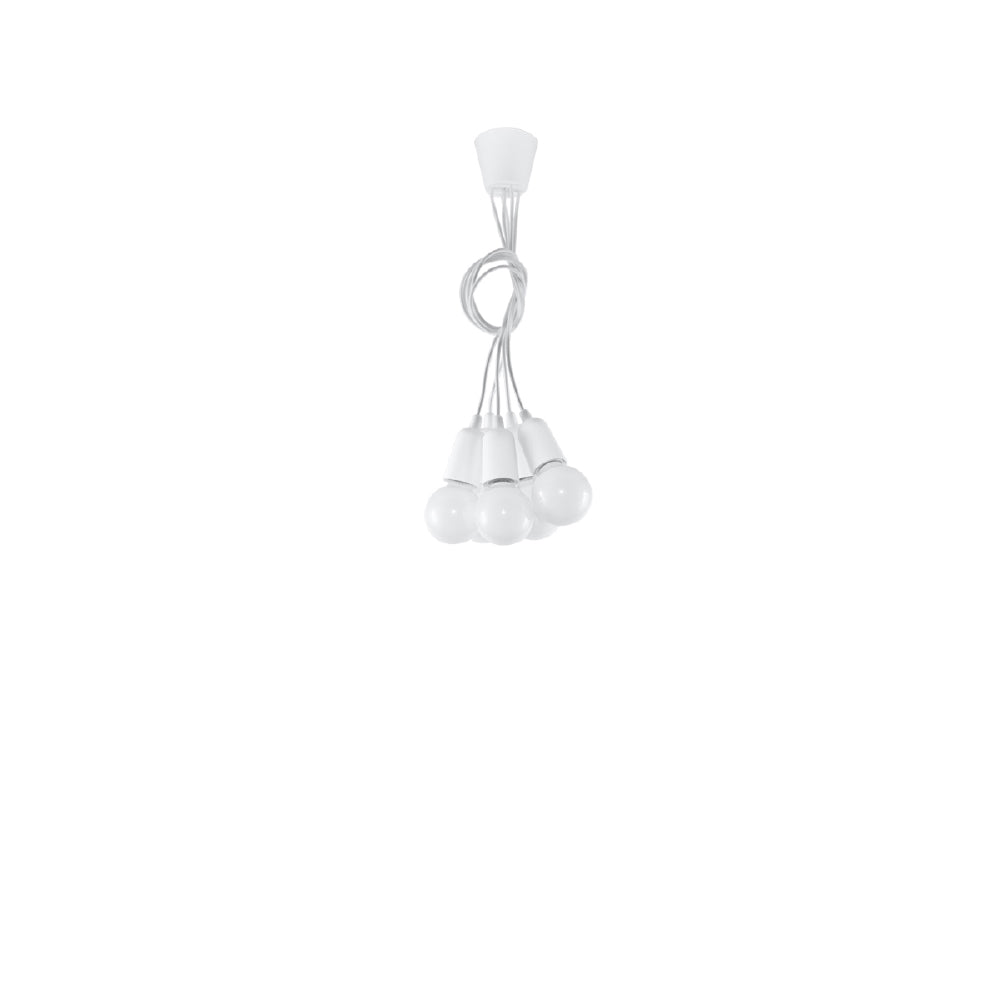 Hanglamp Diego Sollux Wit LxBxH 13x13x13 PVC Nnb