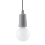 Hanglamp Diego Sollux Grijs LxBxH 13x13x13 PVC Nnb