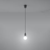 Hanglamp Diego Sollux Grijs LxBxH 13x13x13 PVC Nnb