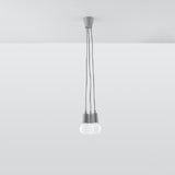 Hanglamp Diego Sollux Grijs LxBxH 13x13x13 PVC Nnb