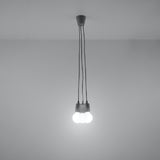 Hanglamp Diego Sollux Grijs LxBxH 13x13x13 PVC Nnb